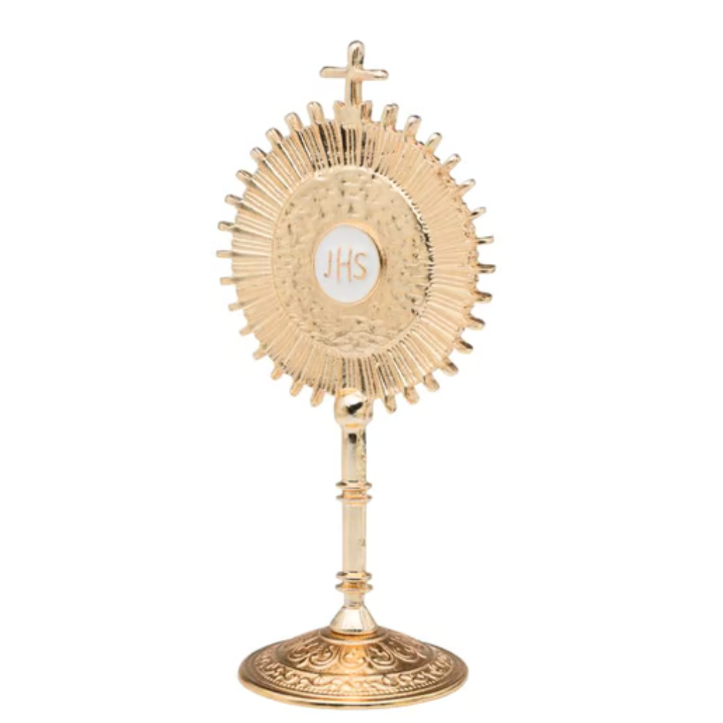 Gold Metal Monstrance 12cm