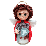 São Miguel Arcanjo em Crochê 11cm