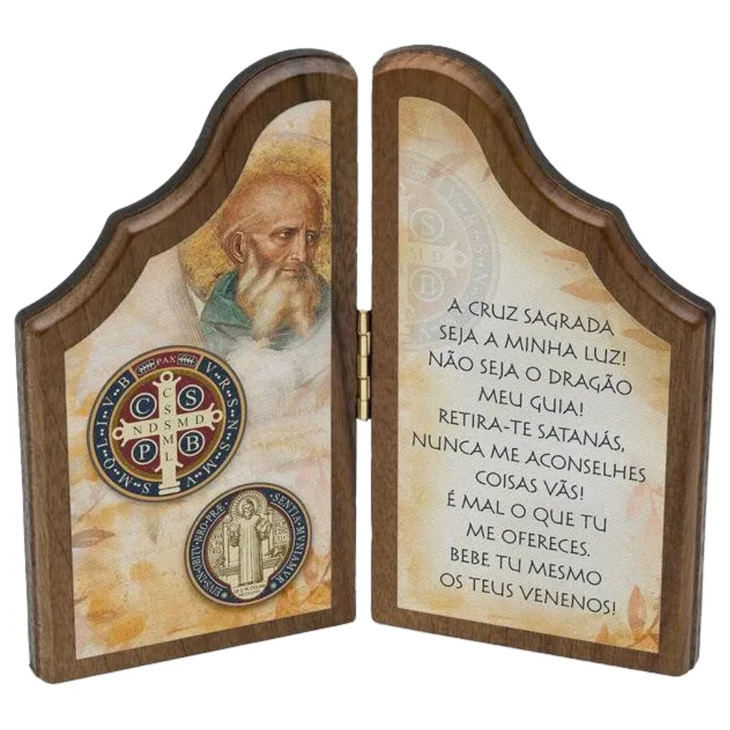 Oração São Bento Em Madeira