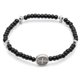 Pulseira Terço De São Bento Preta