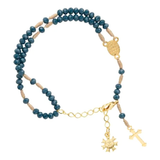Pulseira Terço Nossa Senhora Das Graças Cristal