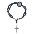 Pulseira Terço Com Cruz De São Bento