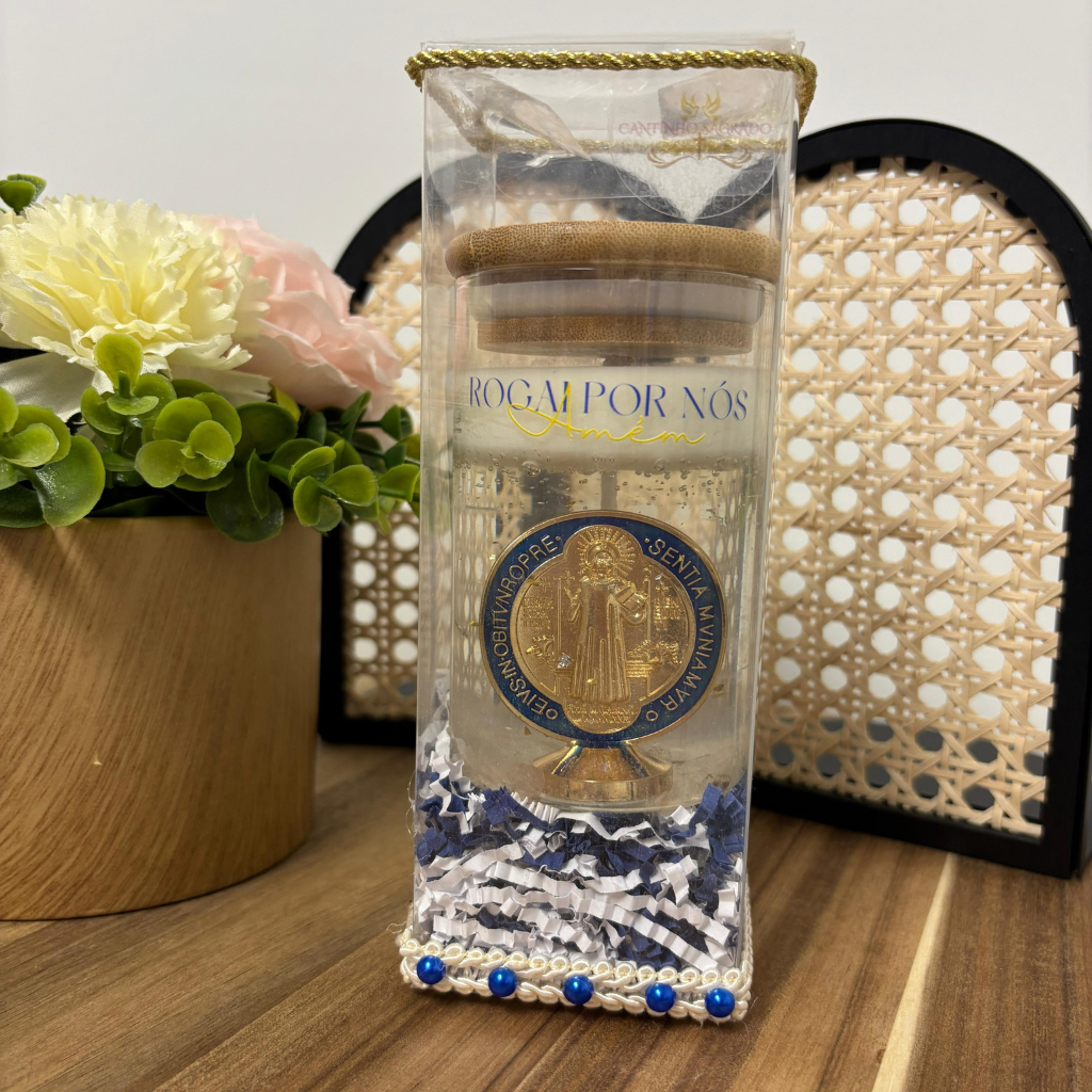 Scented Candle - Saint Benedict Medal