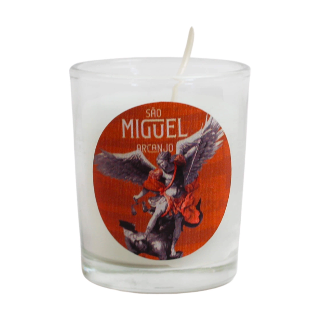 Saint Michael the Archangel Candle - Glass