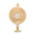 Gold Metal Monstrance Brooch