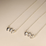 Colar Três Sagrados Corações – Prata 925