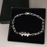 Pulseira Três Sagrados Corações – Prata 925