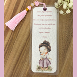 Bookmark of the Holy Angel of the Lord – Little Girl (pink)