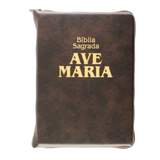 Medium Brown Zippered Bible