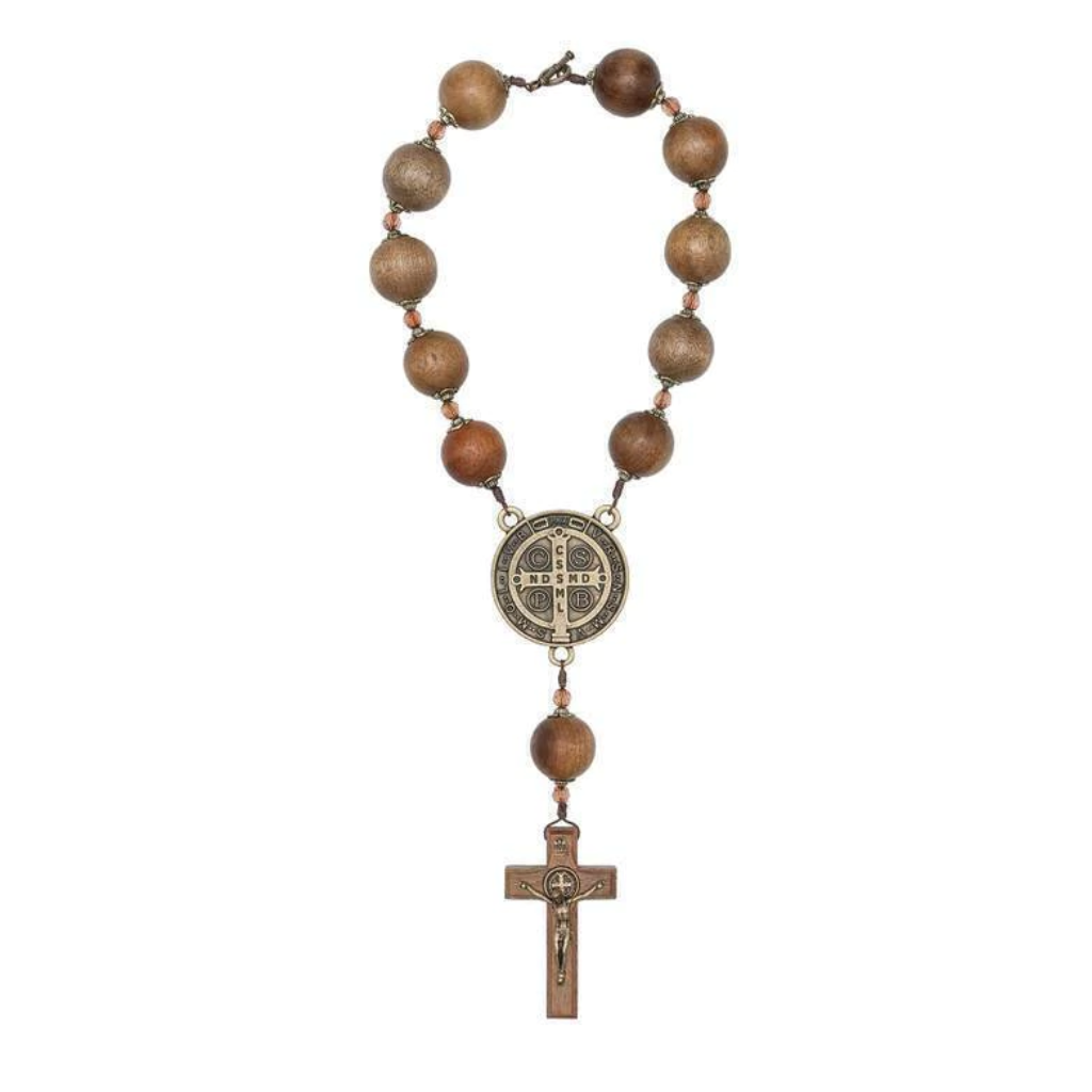 Dozen of Saint Benedict Medal Holders in Imbuia Wood