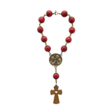 Sacred Family Door Rosary in Imbuia Wood