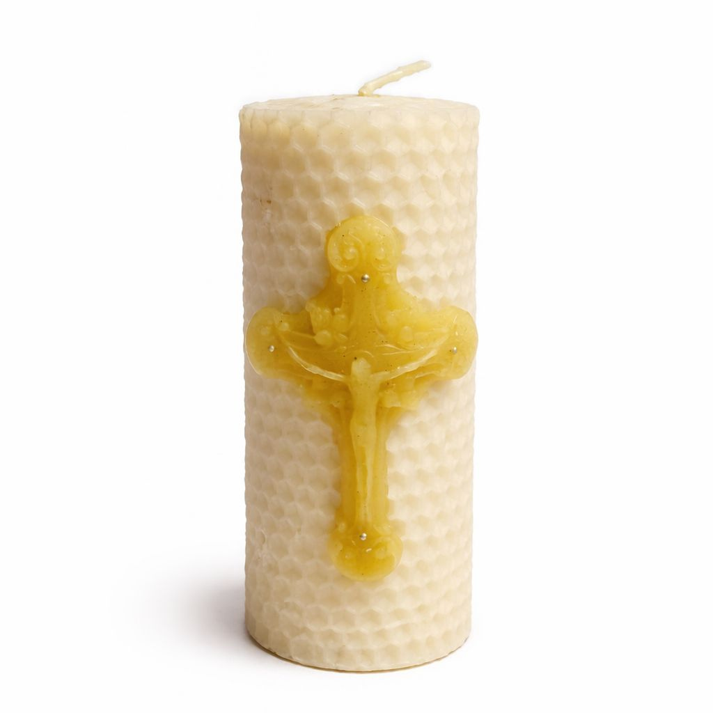 Vela Favo de Mel Jesus Crucificado