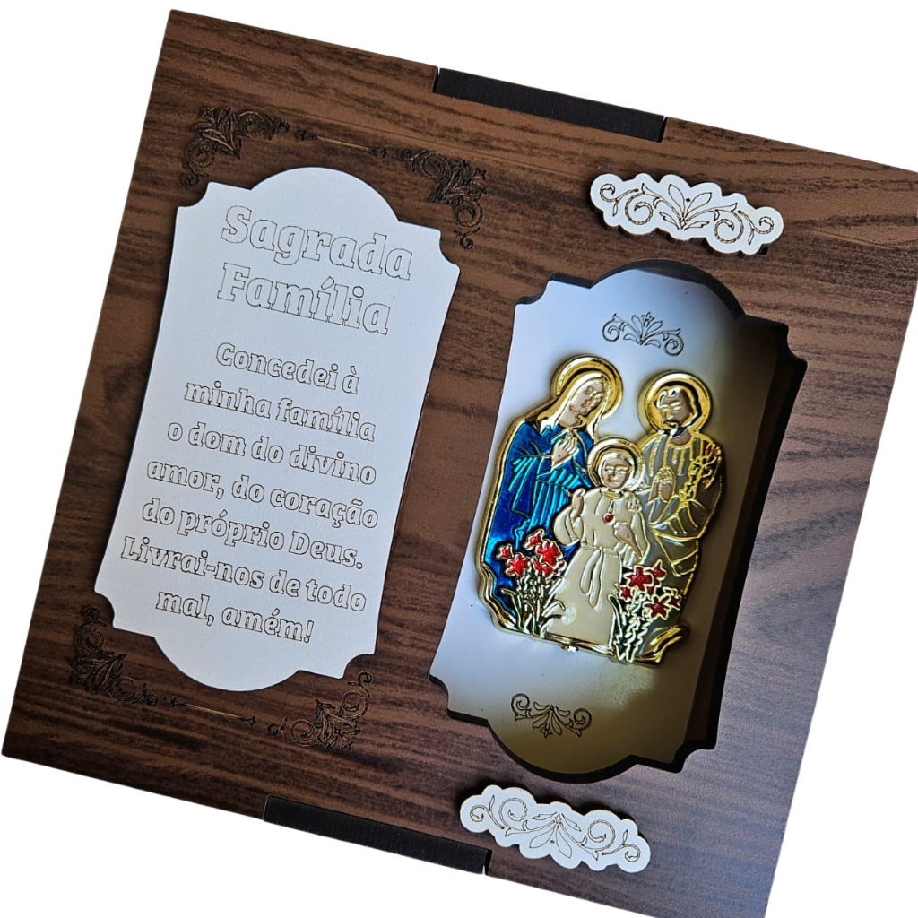 Nicho de la Sagrada Familia – MDF con Oración
