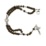 Rosario de madera unisex para muñeca – Fe y Estilo