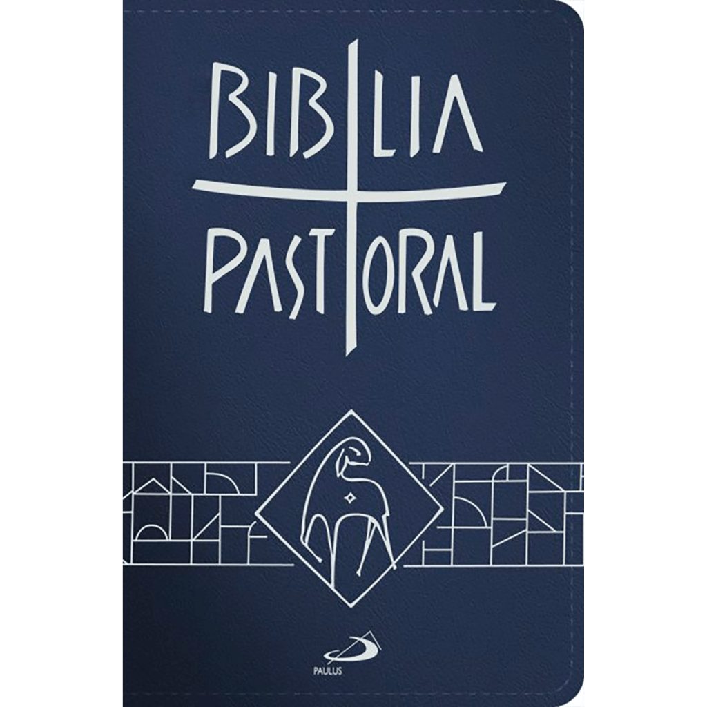 Bíblia Pastoral Azul - Bolso - Zíper