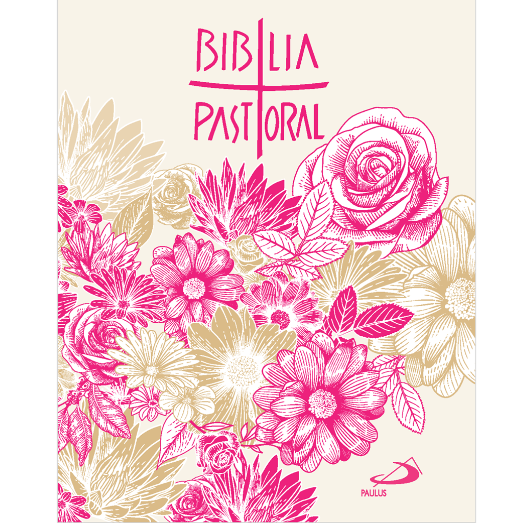 Bíblia Pastoral - Bolso - Floral Rosa