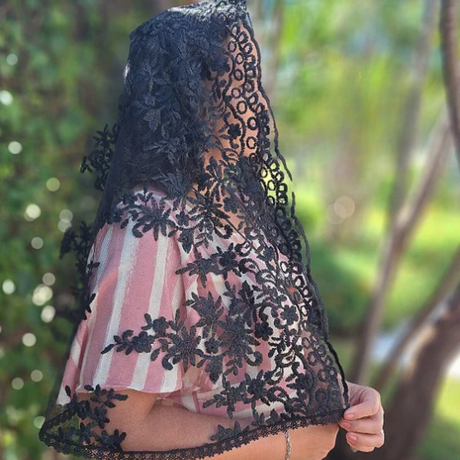 Véu Tradicional Nossa Senhora de Guadalupe Preto