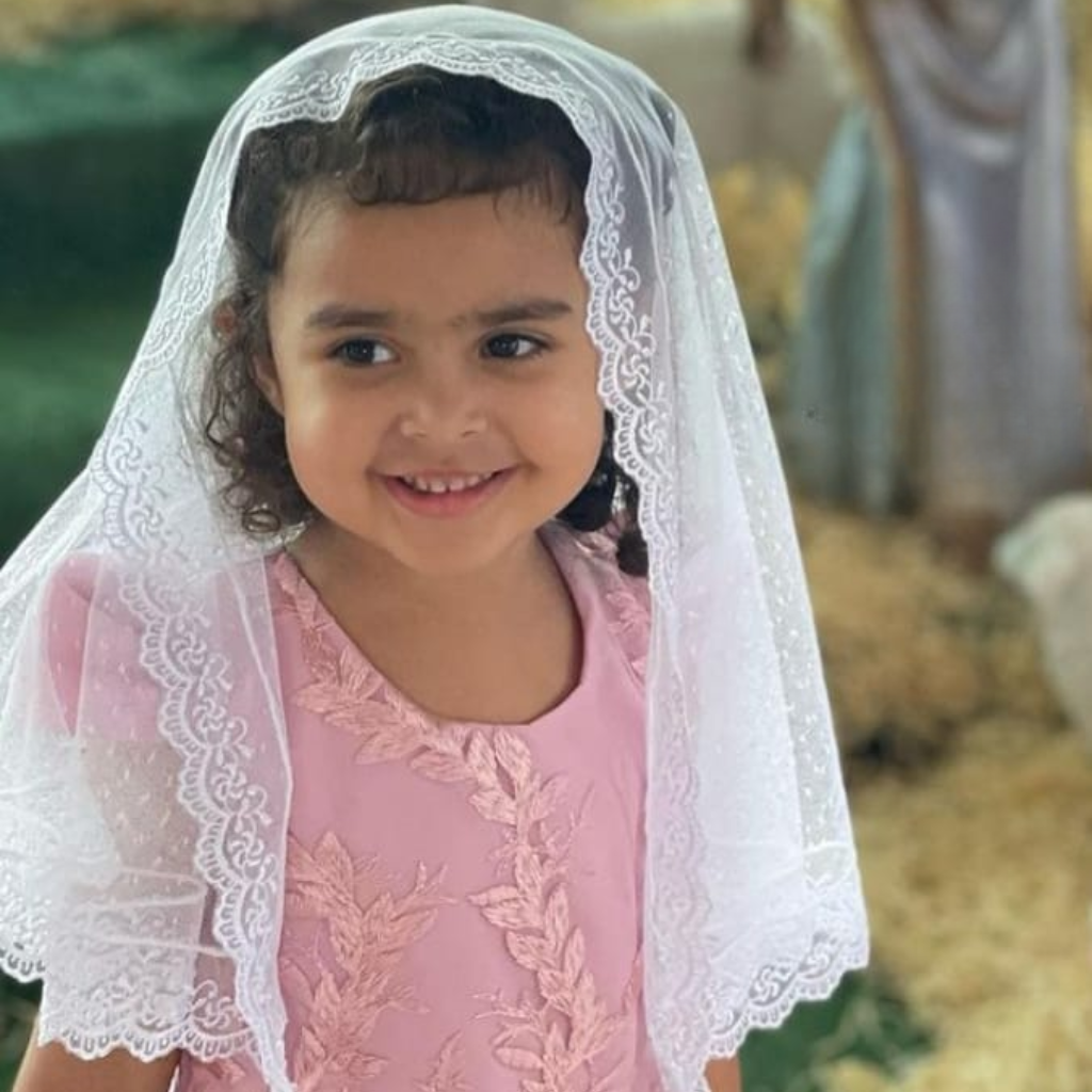Velo tradicional de la Inmaculada Concepción para niños (M)