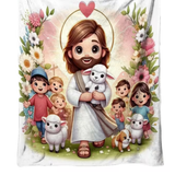 Cobertor de flanela Jesus - Infantil