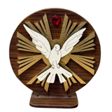 Divino Espírito Santo em MDF com Detalhes Dourados