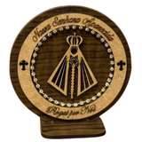 Nossa Senhora Aparecida em MDF com Detalhes em Strass