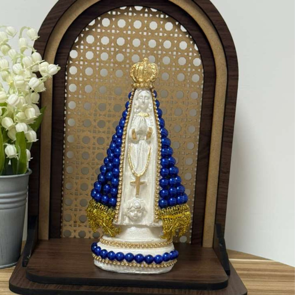 N. Sra Aparecida Azul Royal - 18cm