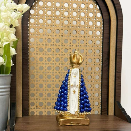 N. Sra Aparecida Azul Royal - 10cm