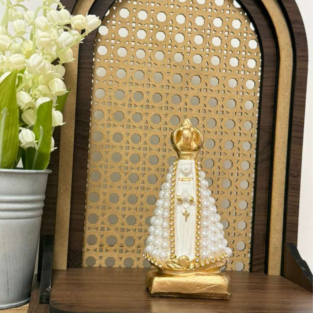 Nossa Senhora Aparecida Branca -10cm