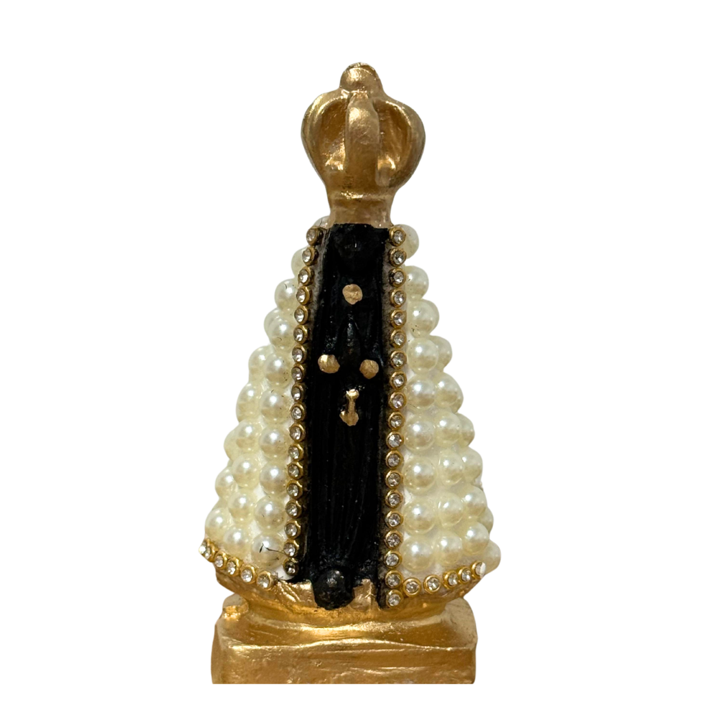 Our Lady of Aparecida Black with Gold - 10cm
