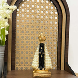 Our Lady of Aparecida Black with Gold - 10cm