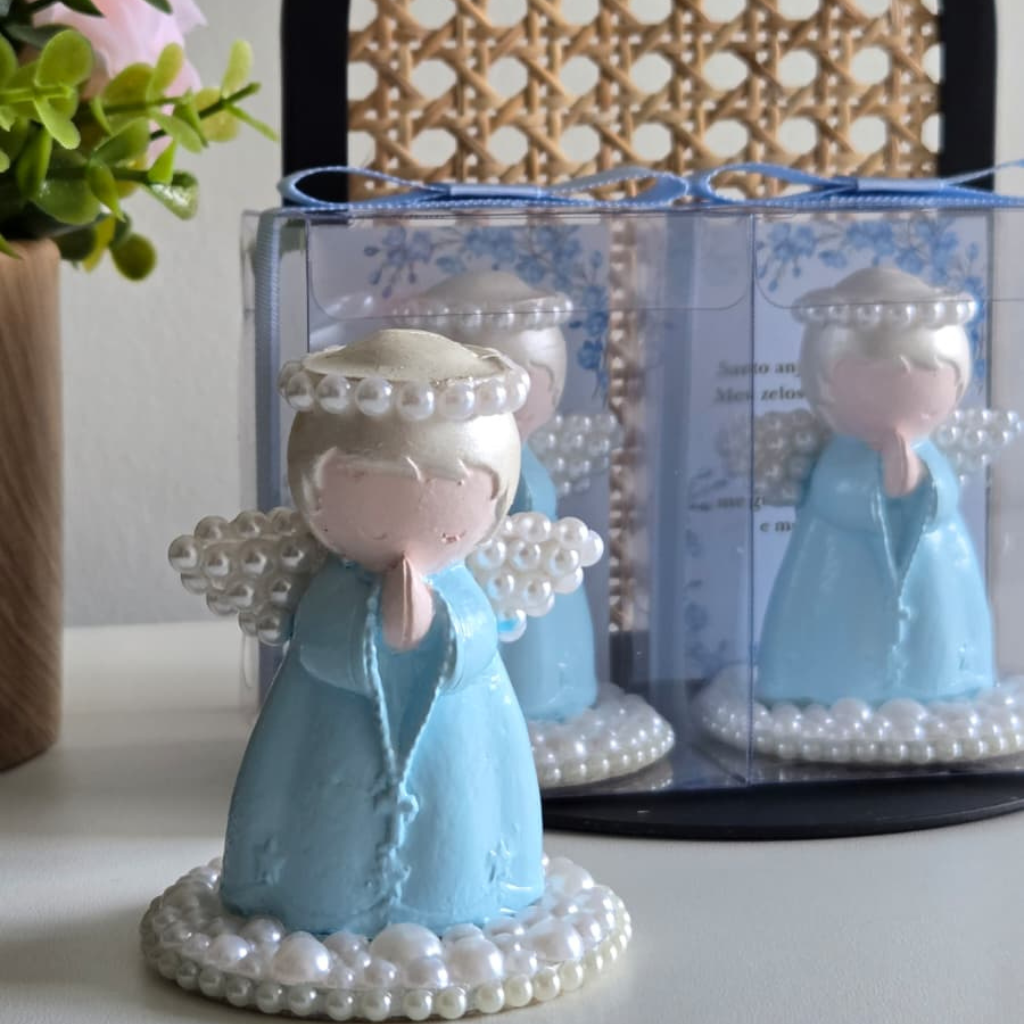 Anjinho Decorativo Azul - 9cm