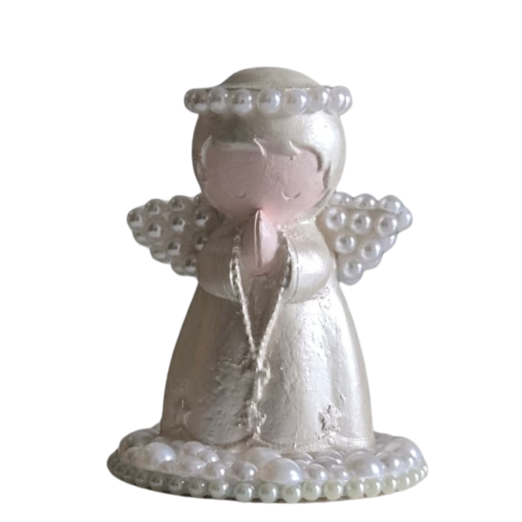 Anjinho Branco Decorativo - 9cm