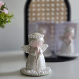 Anjinho Branco Decorativo - 9cm