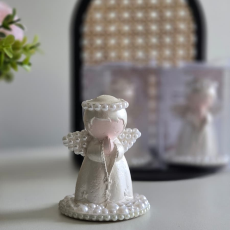 Anjinho Branco Decorativo - 9cm
