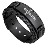 Pulseira Jesus Cruz Deus Religioso Fé Ajustável