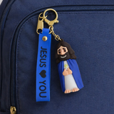Chaveiro Jesus Loves You - Azul