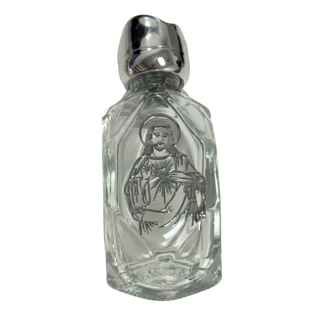 Vidro De Agua Benta - Sagrado Coracao De Jesus