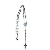 Terço em Aço Inox com Fecho - PRATA