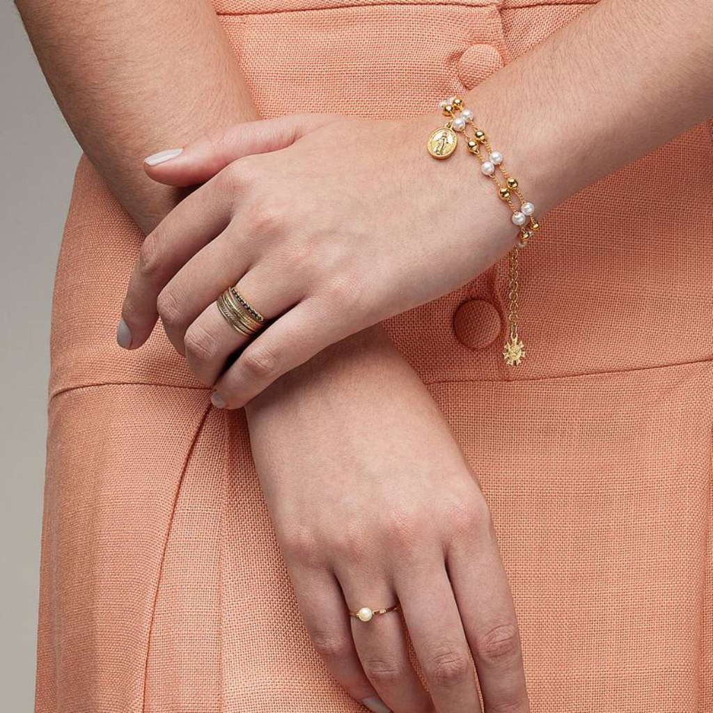 Pulseira Pérola Nossa Senhora das Graças.