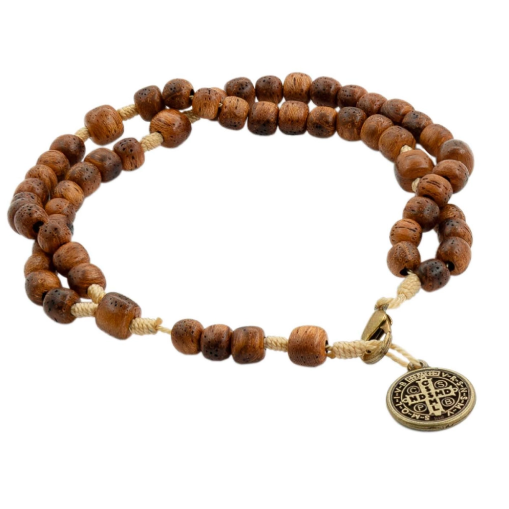 Pulsera Rosario San Benito Madera