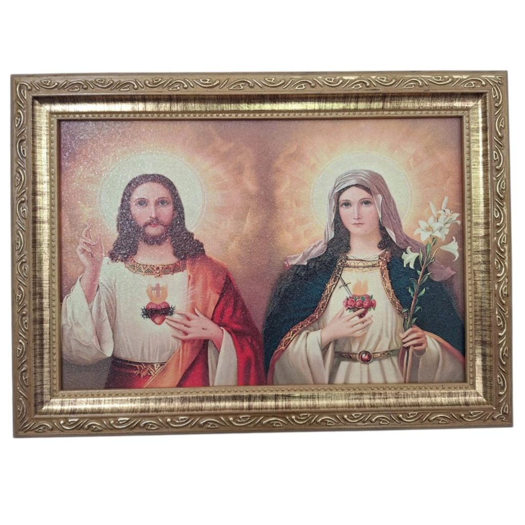 Sacred Heart of Jesus and Immaculate Heart of Mary Painting