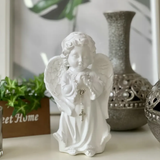 Ángel Rezando Decorativo - 20cm Blanco