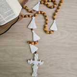 Our Lady of Aparecida Wooden Table Rosary