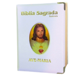Illustrated Luxury Bible - Large - White