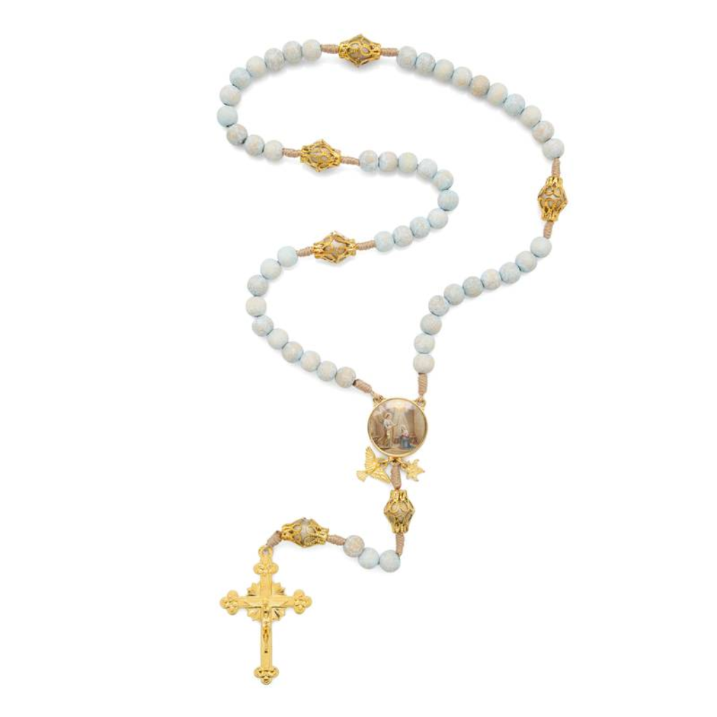 Annunciation Rosary Wooden 8mm