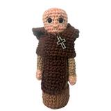 Friar Gilson in Crochet Rosary Holder