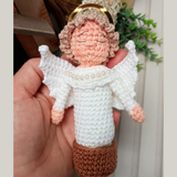 Anjo da Guarda em Crochê Porta-Terço