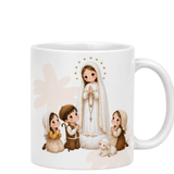 Caneca Nossa Senhora de Fátima e os Pastorinhos
