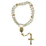 Terço Nossa Senhora De Fátima Cristal Branco
