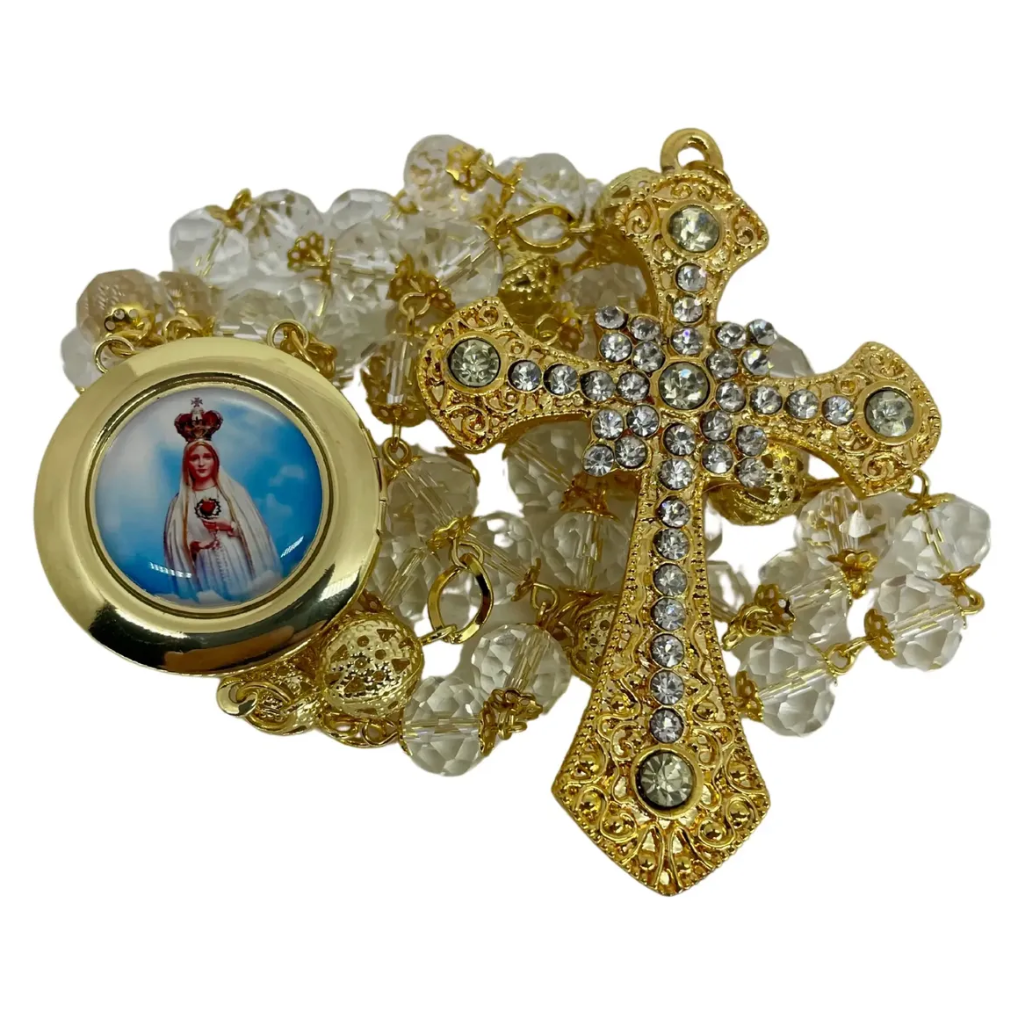 Terço Nossa Senhora De Fátima Cristal